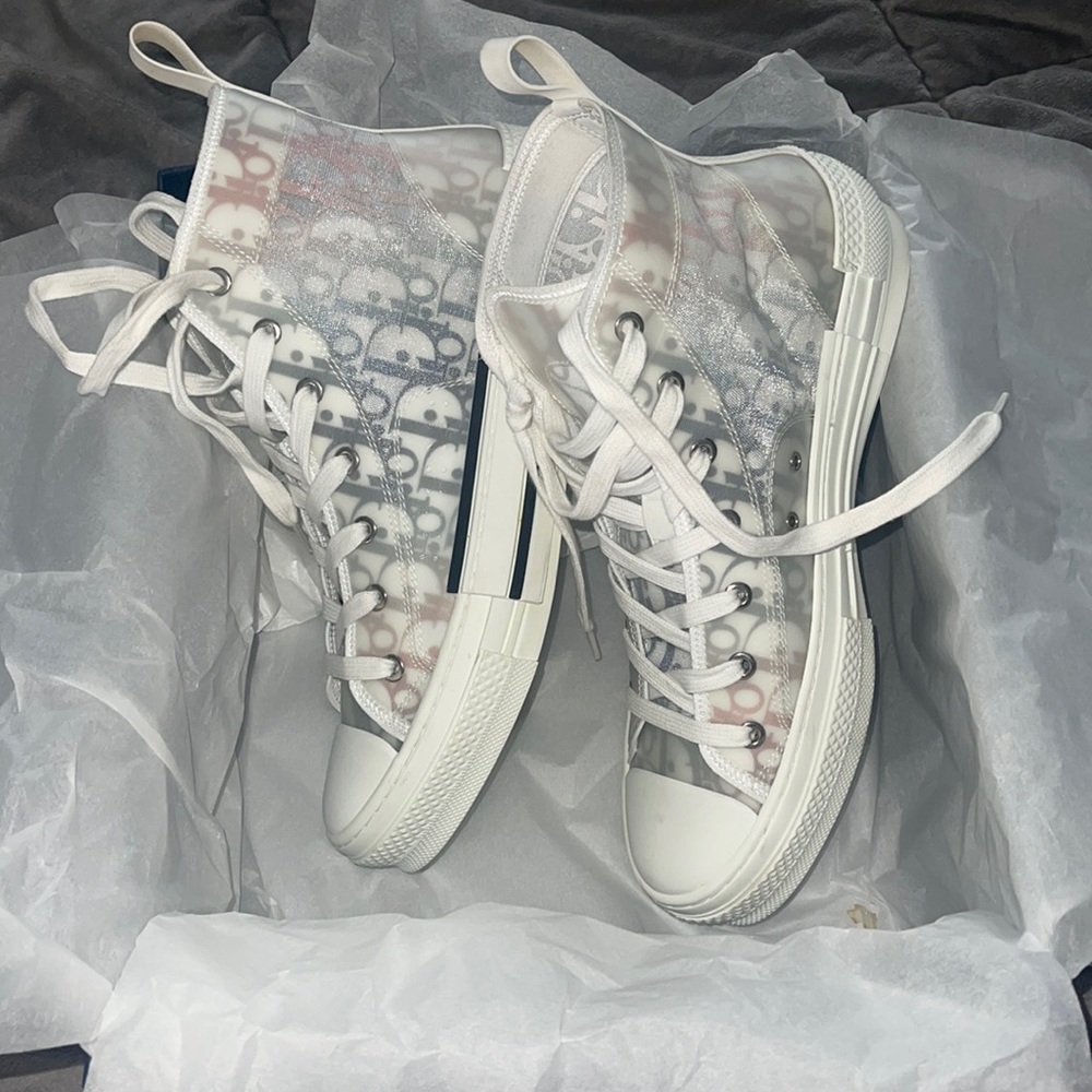 Dior Men’s B23 Hightop RED/Blue sneakers Excellent condition